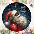 Believe In The Magic 2 Round Hanging Door Sign - Door Sign