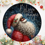 Believe In The Magic 2 Round Hanging Door Sign - Door Sign