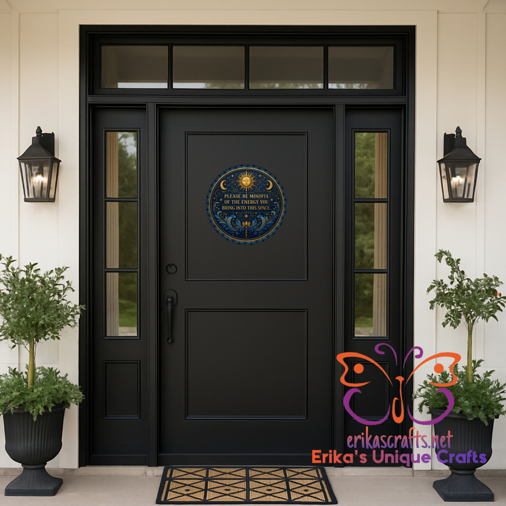 Please Be Mindful Door Sign