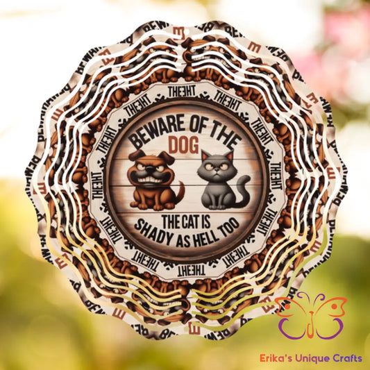 Beware Of The Dog Wind Spinner Wind Spinner