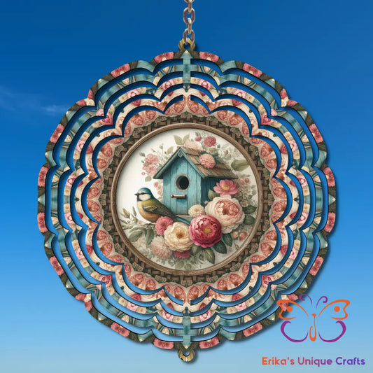 Bird and Bird House Wind Spinner Wind Spinner