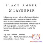 Black Amber & Lavender Carpet Freshener Carpet Freshener