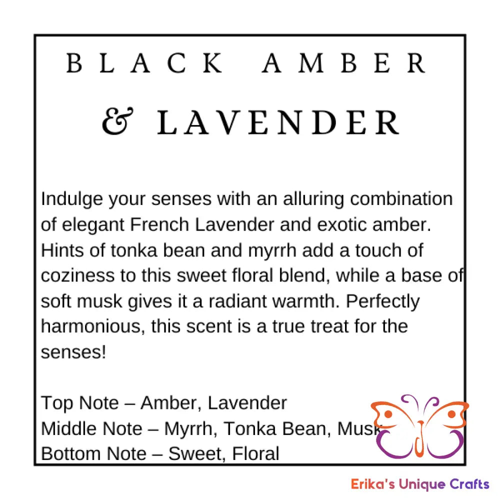 Black Amber & Lavender Gel Air Freshener Gel Air Freshener