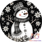 Black and White Round Hanging Door Sign Door Sign