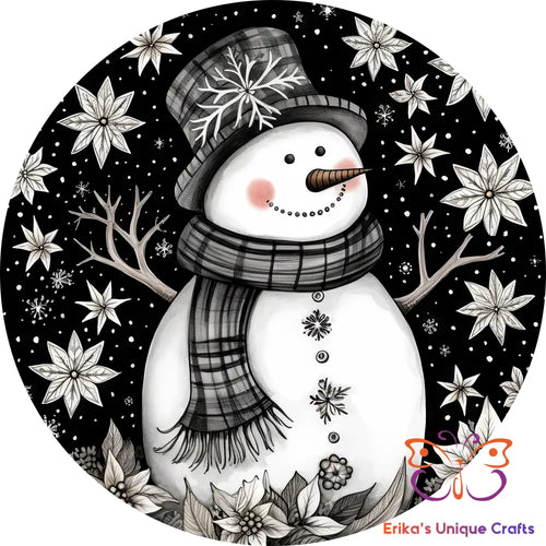 Black and White Round Hanging Door Sign Door Sign