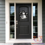 Black and White Round Hanging Door Sign Door Sign