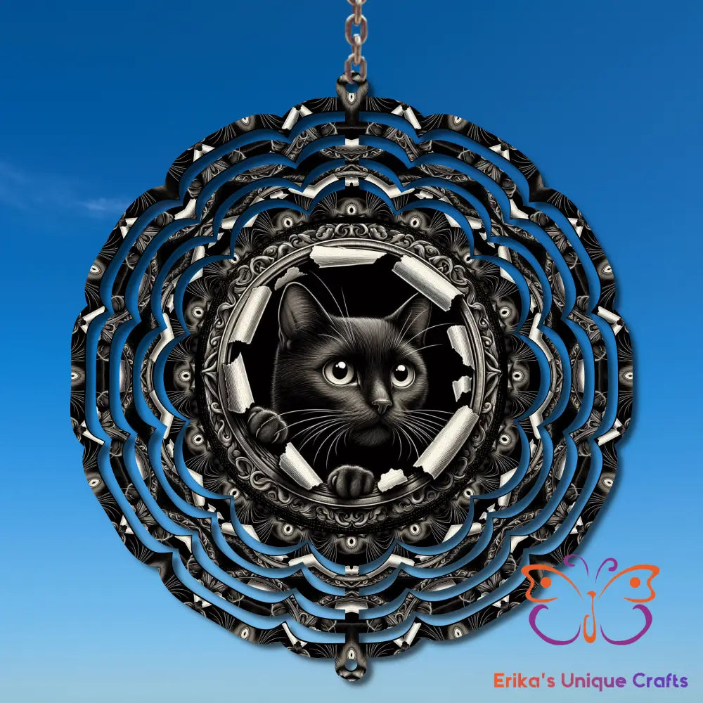 Black Cat Wind Spinner Wind Spinner