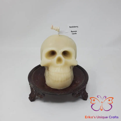 Bleeding Skull Candles Bumbleberry/White & Red/Beeswax Candles
