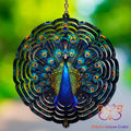Blue Peacock Wind Spinner Wind Spinner