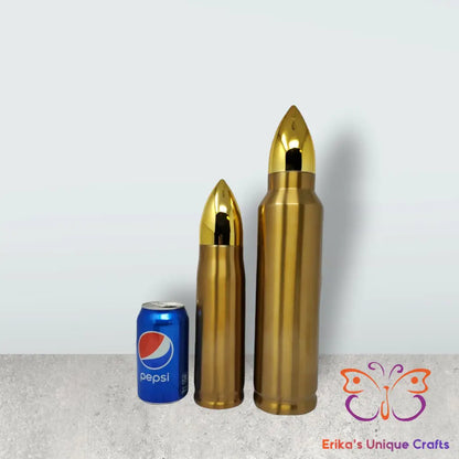 Buck Rifle Flag Bullet Thermos Tumbler Bullet Thermos