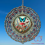Butterflies and Mushrooms Wind Spinner Wind Spinner