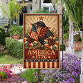Primitive Crow American 1776 Garden Flag - Garden Flag