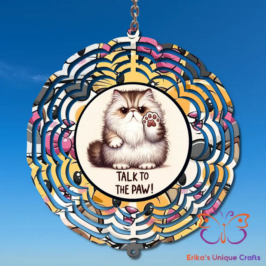 Cat Talk To The Paw Wind Spinner Wind Spinner