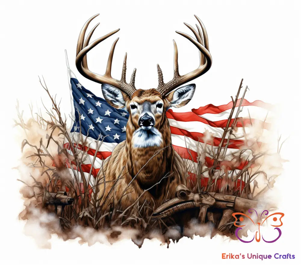 Color Buck and Flag Bullet Thermos Tumbler Bullet Thermos