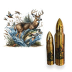 Color Running Buck Fish Game Bullet Thermos Tumbler