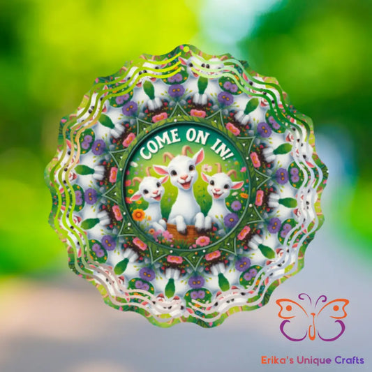 Come On In Goats Wind Spinner Wind Spinner