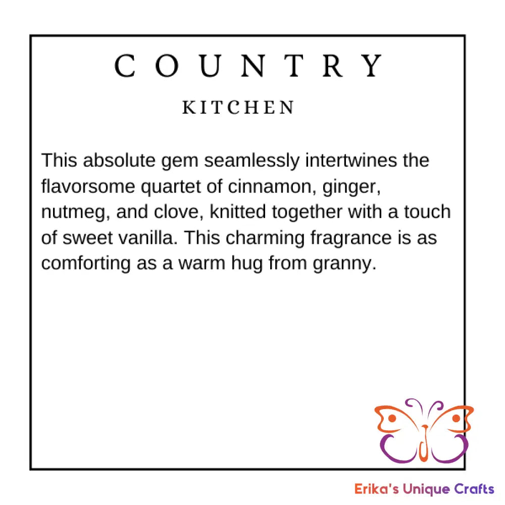 Country Kitchen Wax Melt Jar Wax Melt Jar