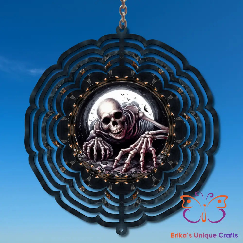 Crawling Skeleton Wind Spinner Wind Spinner