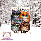 Crazy Cat Lady Garden Flag