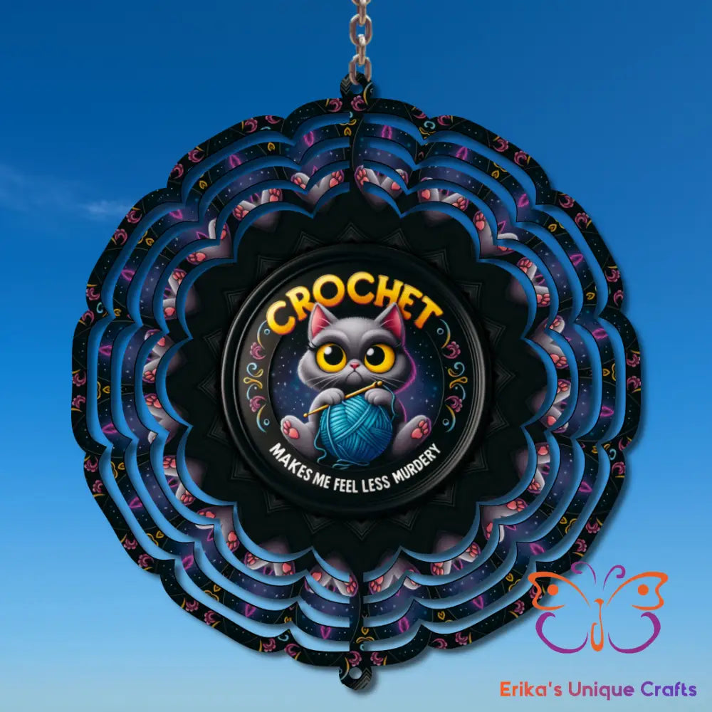 Crochet Cat Wind Spinner Wind Spinner