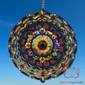 Dark Sunflower Wind Spinner Wind Spinner