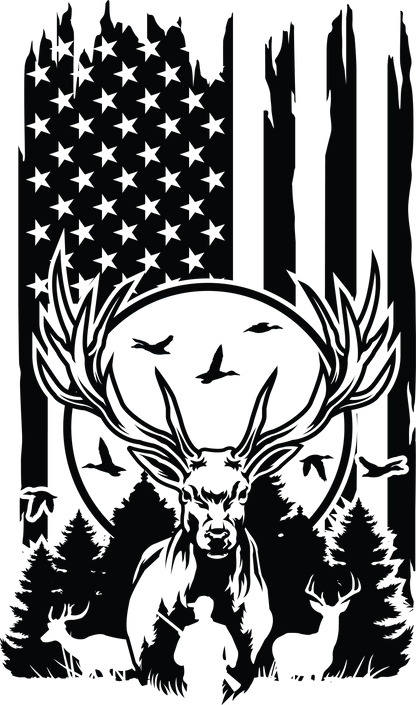 Hunter US Flag Bullet Thermos