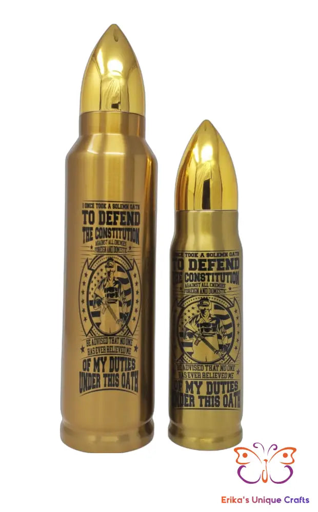 Defend The Constitution Bullet Thermos - Erikas Crafts