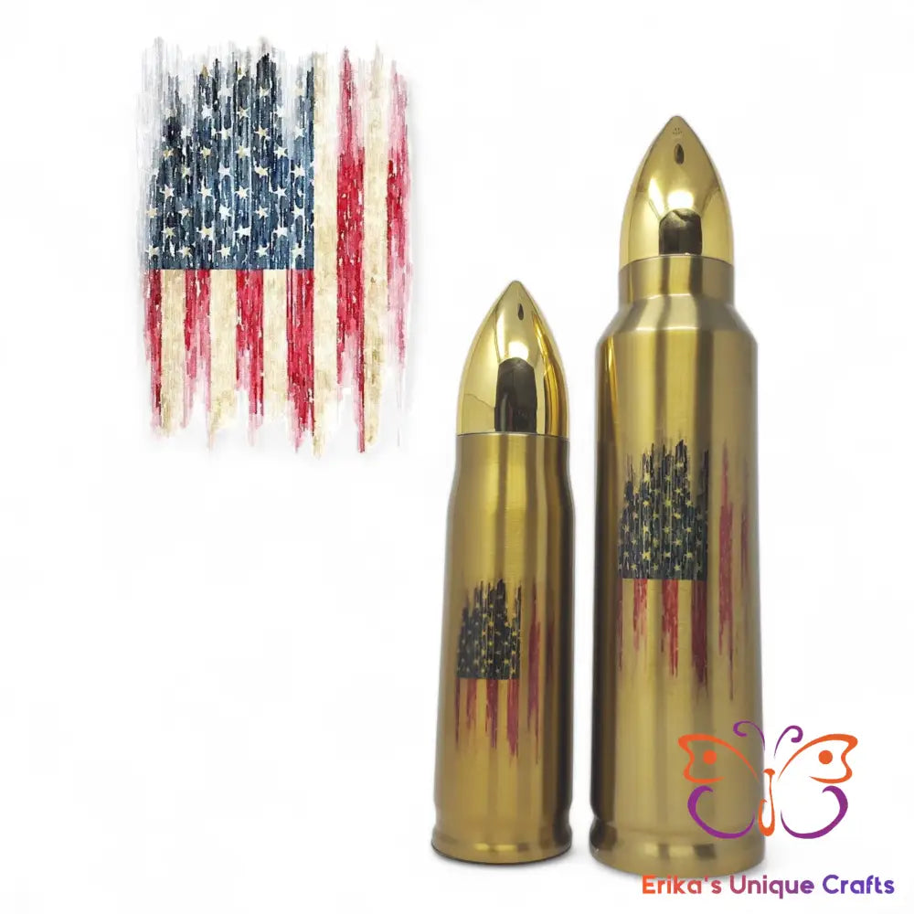 Distressed Flag Bullet Thermos Bullet Thermos