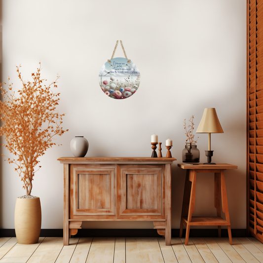 Dragonfly Memorial Round Hanging Door Sign - Door Sign