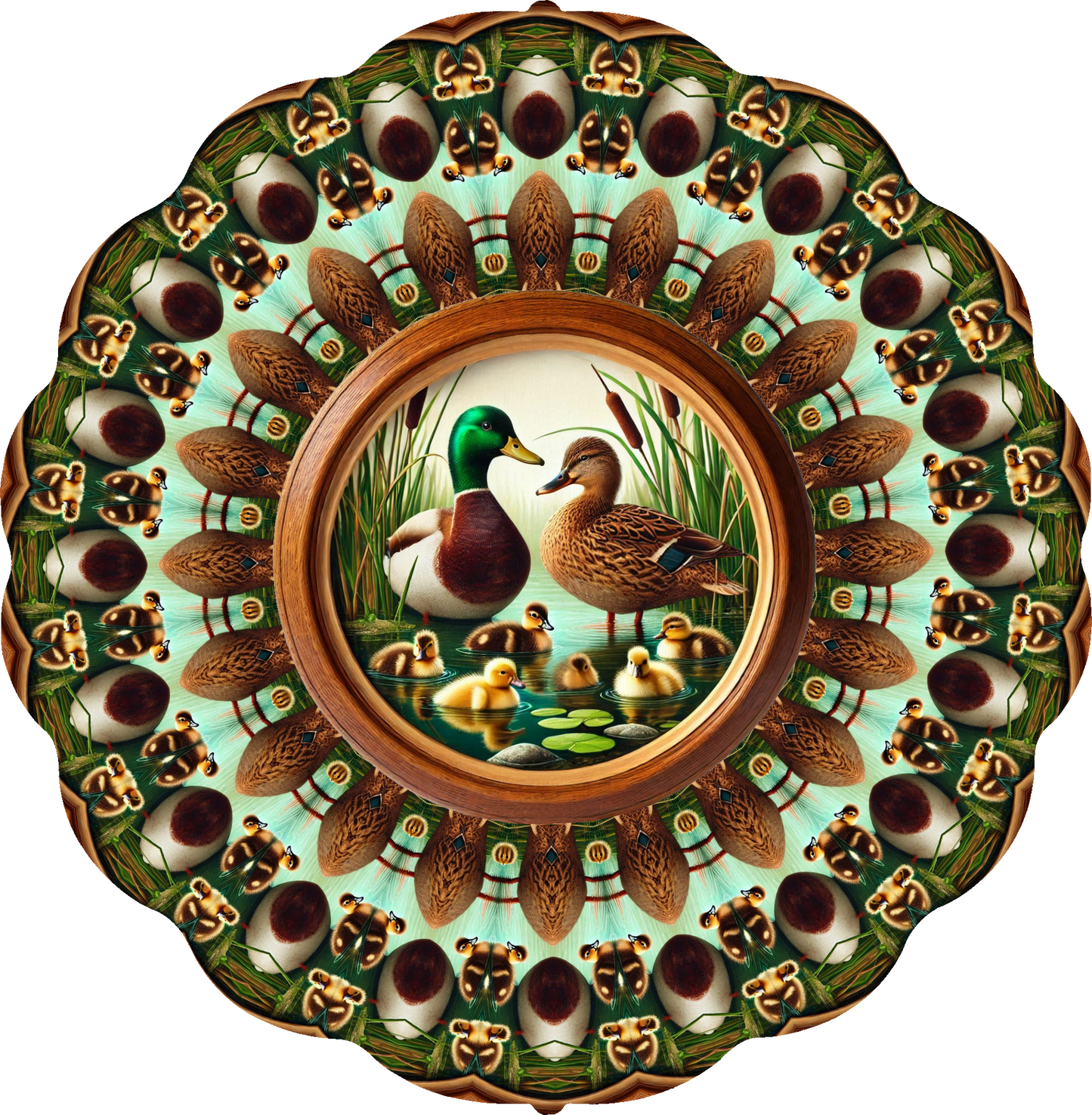 Duck Family Wind Spinner