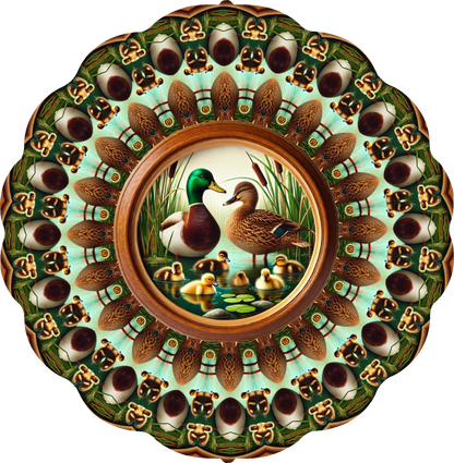 Duck Family Wind Spinner