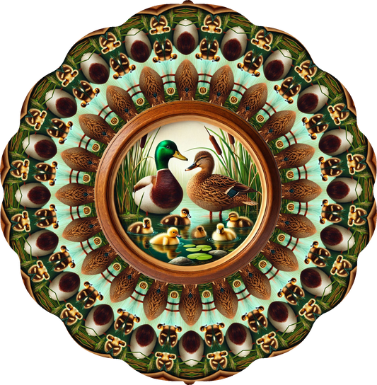 Duck Family Wind Spinner