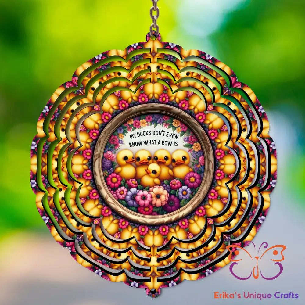 Ducks In a Row Wind Spinner Wind Spinner