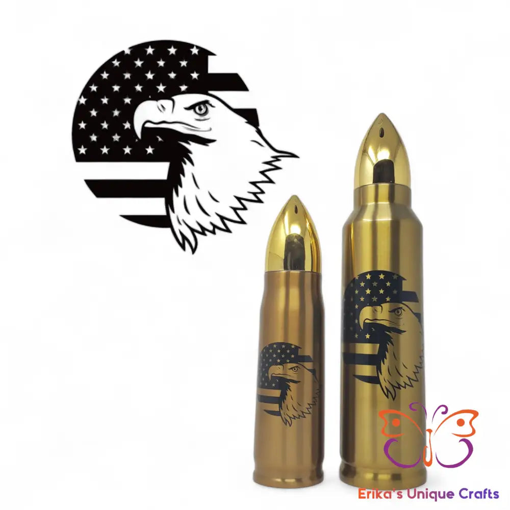 Eagle Flag Circle Bullet Thermos Bullet Thermos
