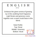 English Ivy Wax Melt Jar Wax Melt Jar