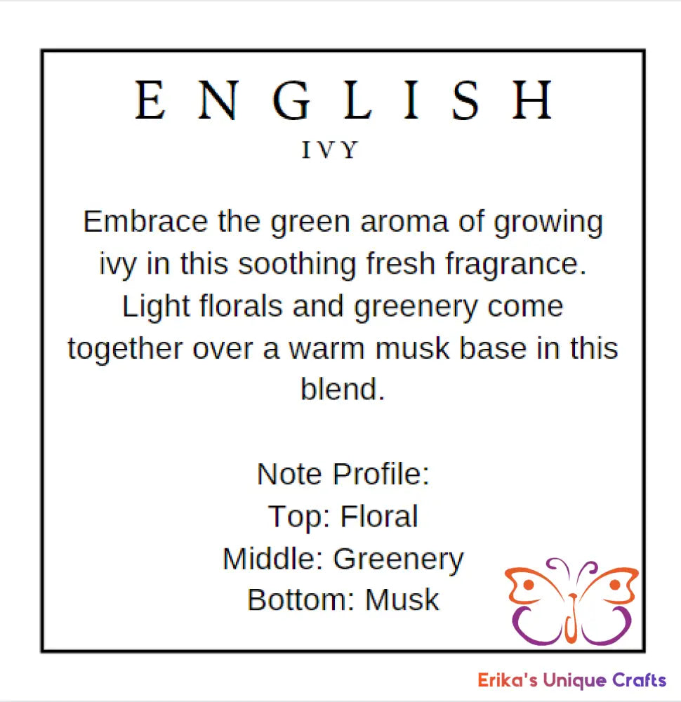 English Ivy Wax Melt Jar Wax Melt Jar