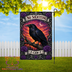 No Soliciting F-CAW-F Garden Flag