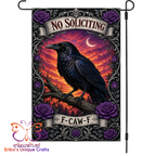 No Soliciting F-CAW-F Garden Flag