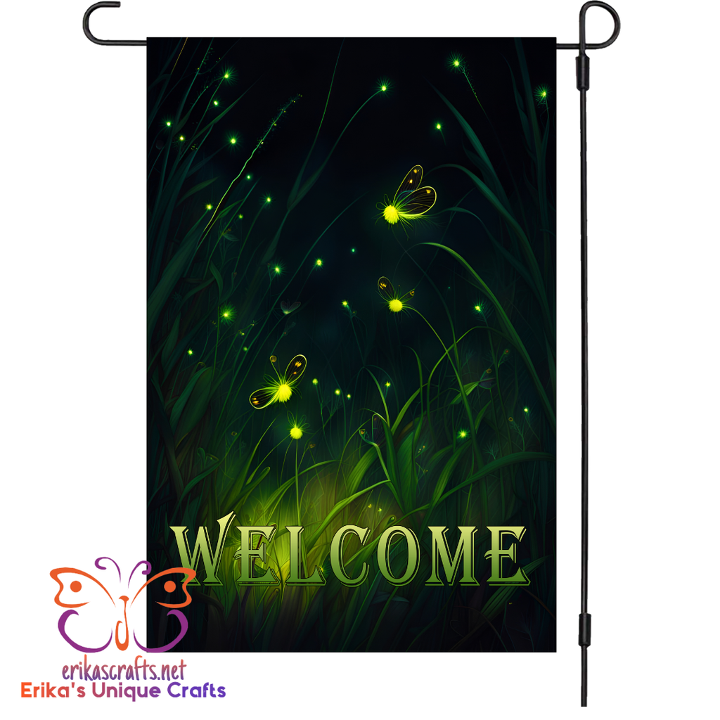 Fireflies Garden Flag
