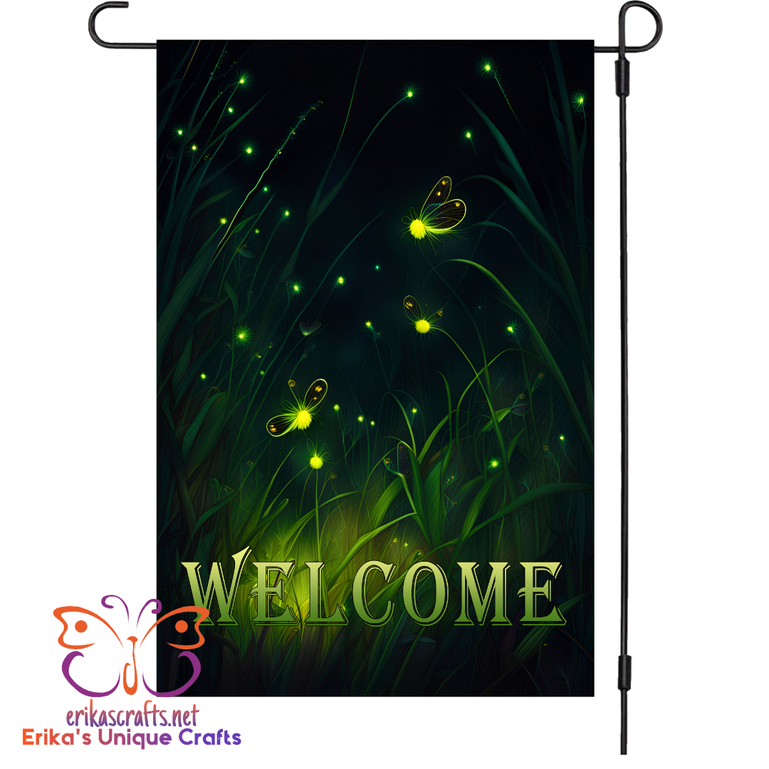 Fireflies Garden Flag