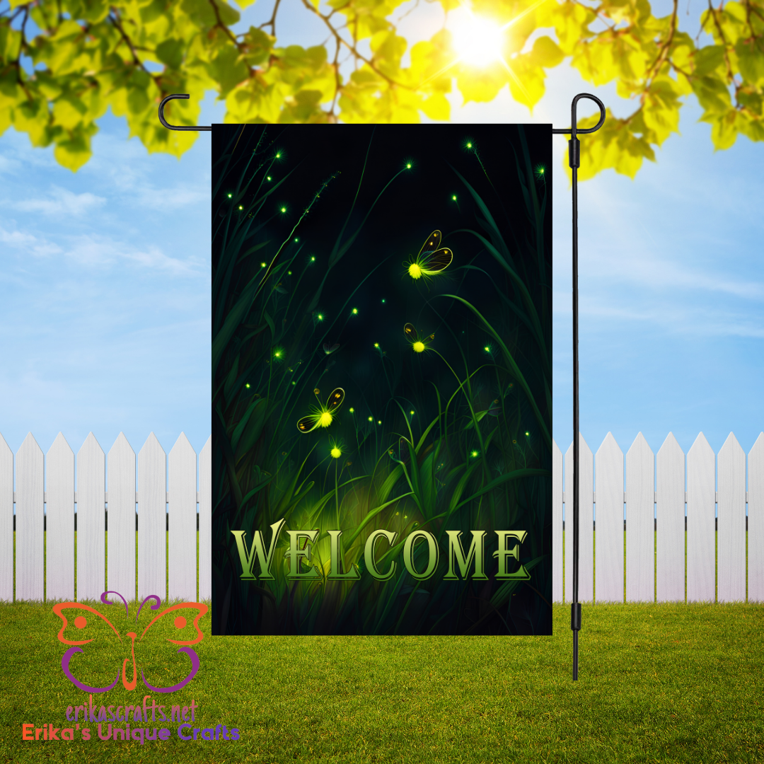 Fireflies Garden Flag