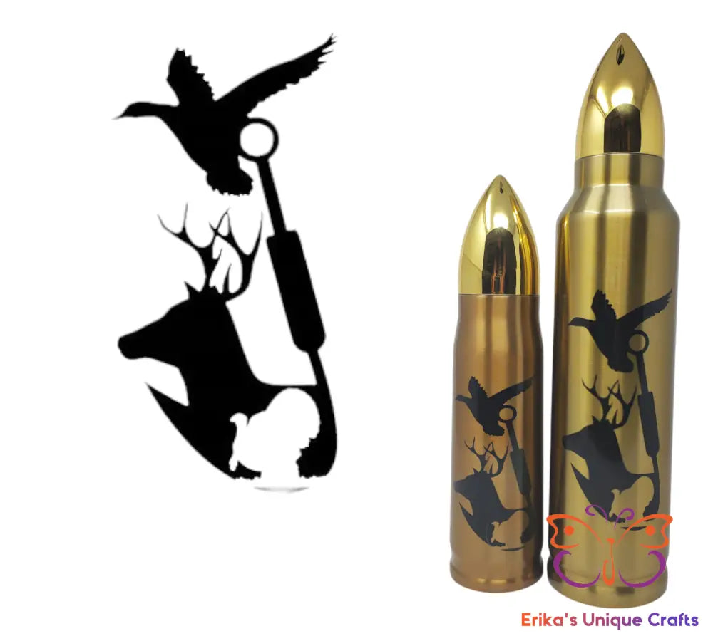 Fish Hook Buck and Duck Bullet Thermos Bullet Thermos