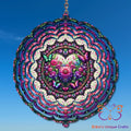 Floral Butterfly Heart Wind Spinner Wind Spinner