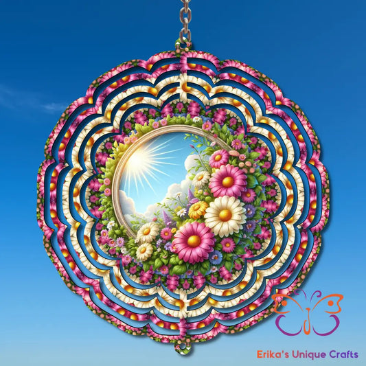 Flowers In The Morning Sun Wind Spinner Wind Spinner