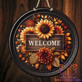 Fall Welcome Metal Door Sign