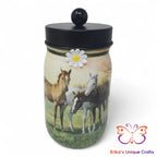Foal Friends Mason Jar Apothecary Lid Mason Jar