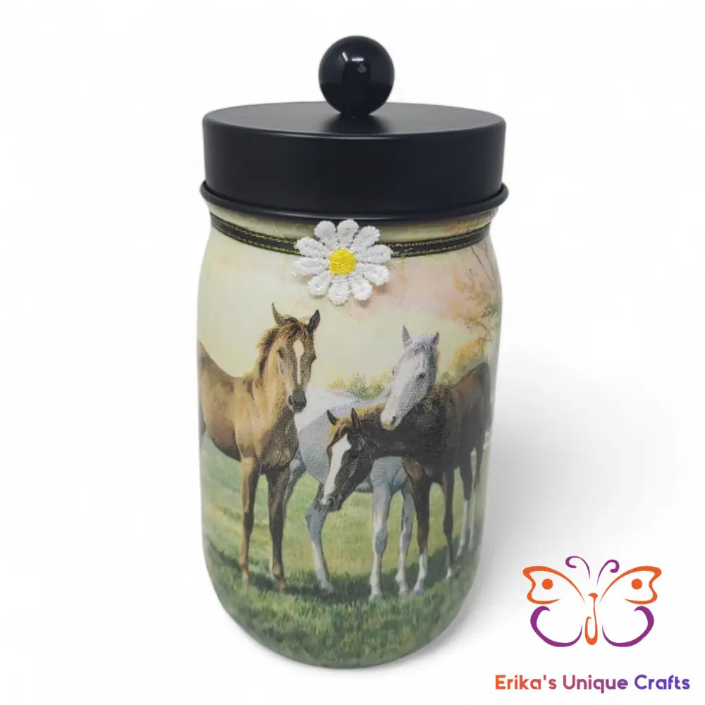 Foal Friends Mason Jar Apothecary Lid Mason Jar