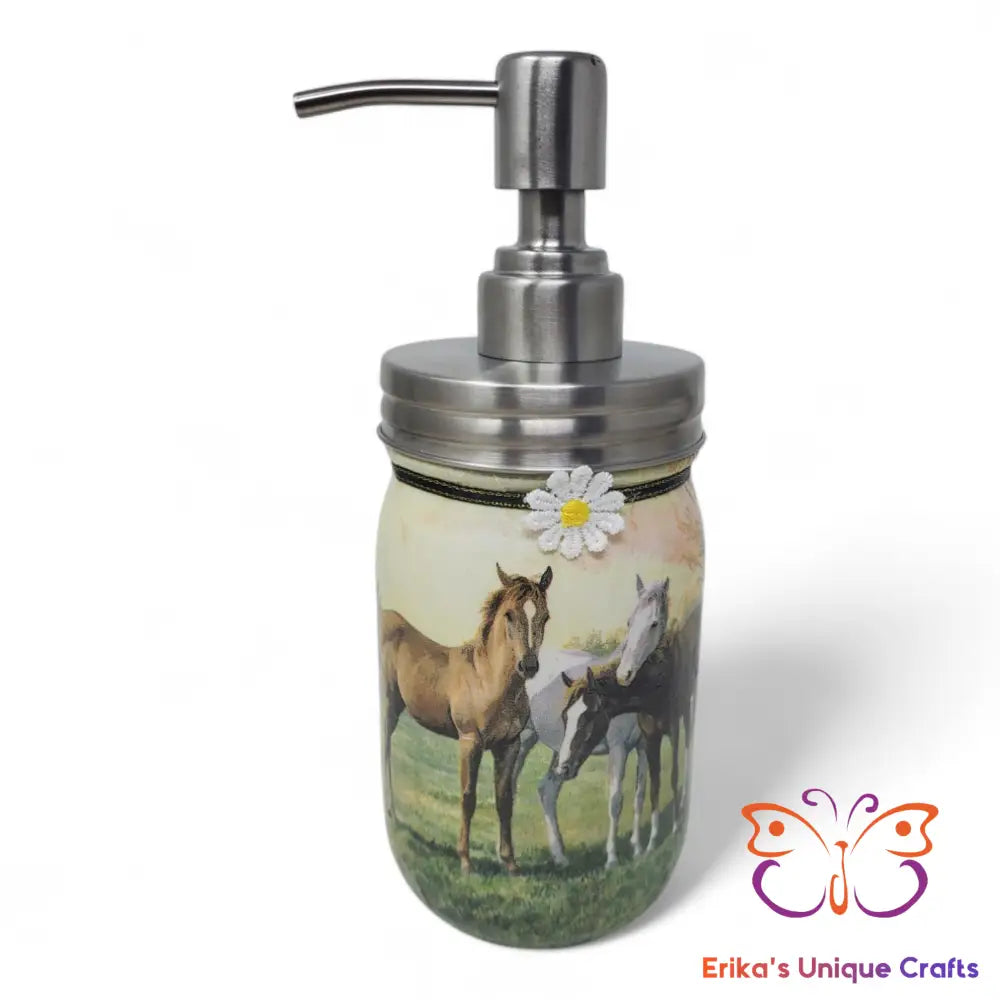 Foal Friends Mason Jar Soap Dispenser Mason Jar