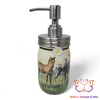 Foal Friends Mason Jar Soap Dispenser Mason Jar