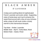 Fragrance Sachet Black Amber & Lavender Sachet